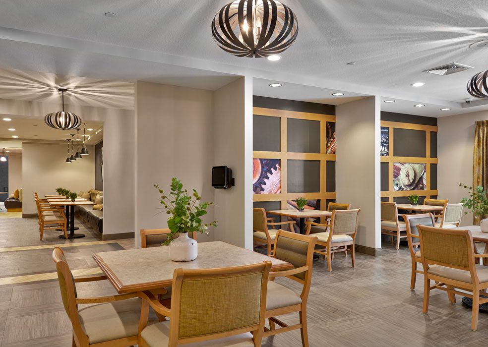 Harrison's Crossing Health Campus Dining Area Meyer Najem