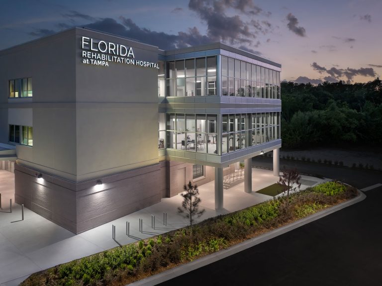 Tampa Rehabilitation Hospital Exterior Evening